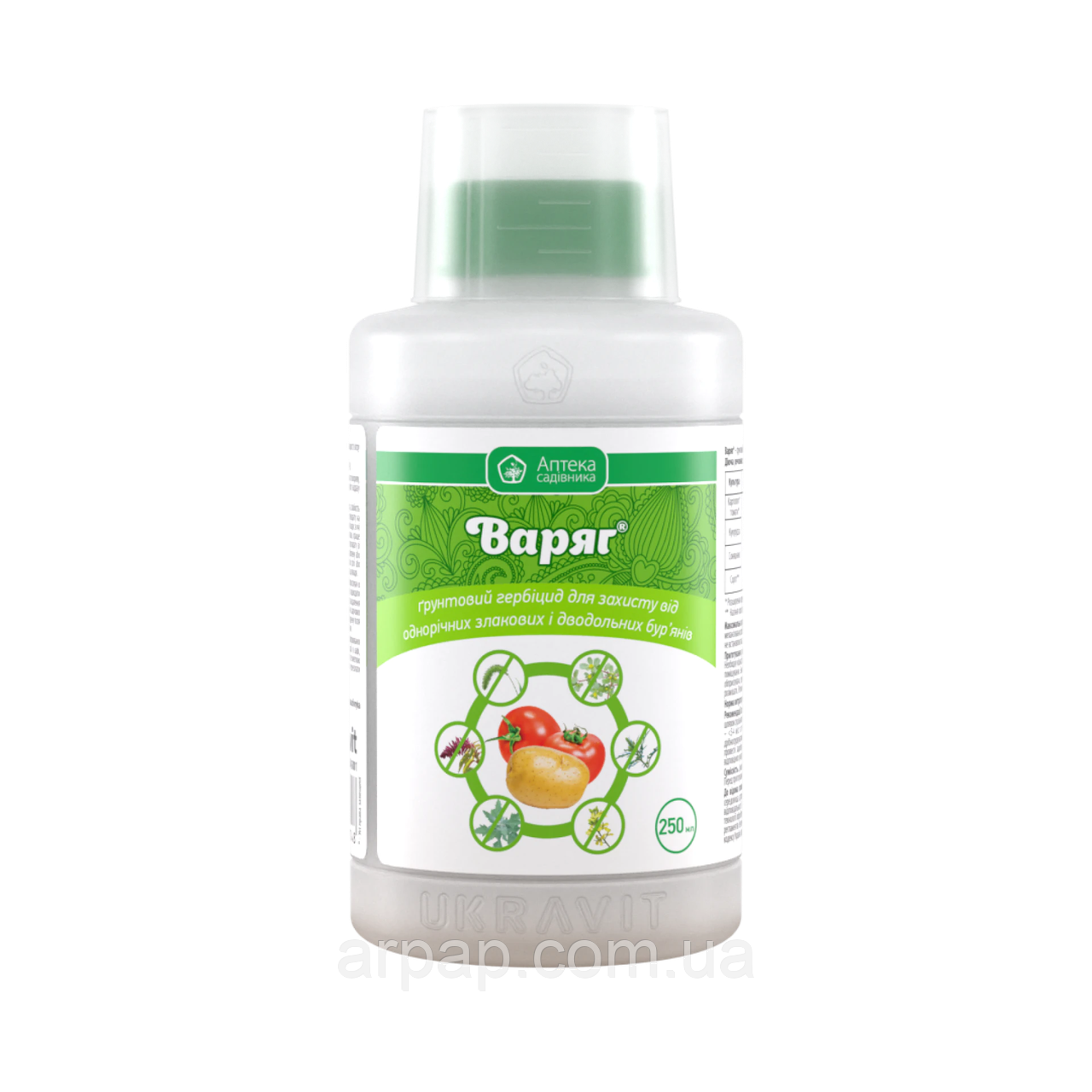 Гербіцид Варяг к.с. 250 мл Укравіт — ґрунтовий та ранньопіслясходовий системної дії, фото 1
