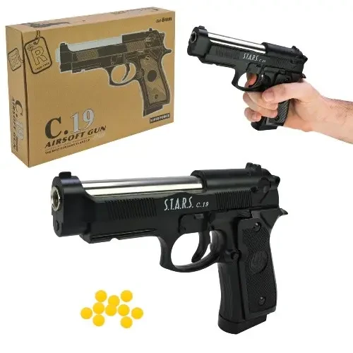 Дитячий металевий пістолет  Беретта "Bereta Stars", С.19, фото 1