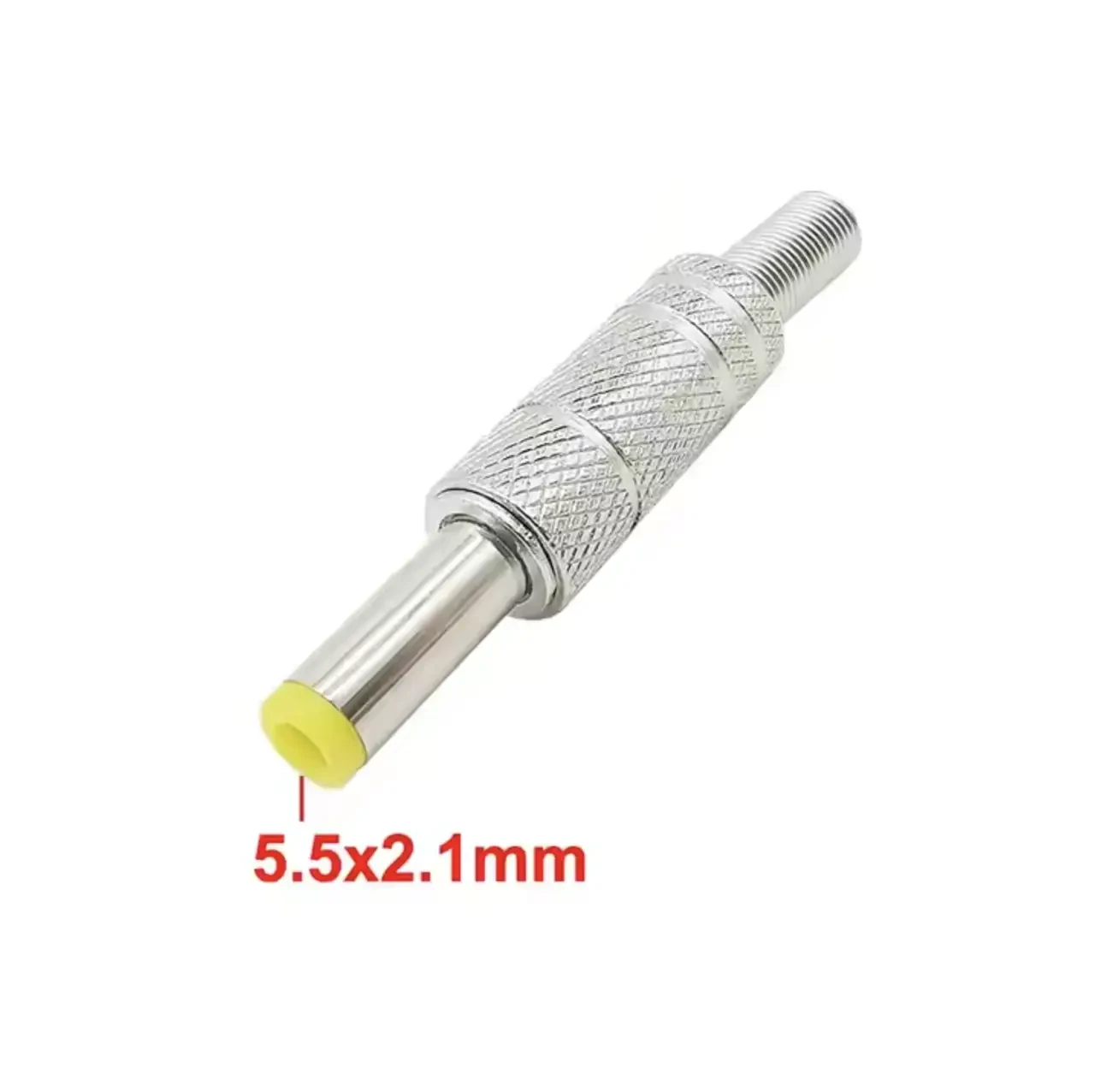 Штекер живлення DC 5.5x2.1мм, металевий