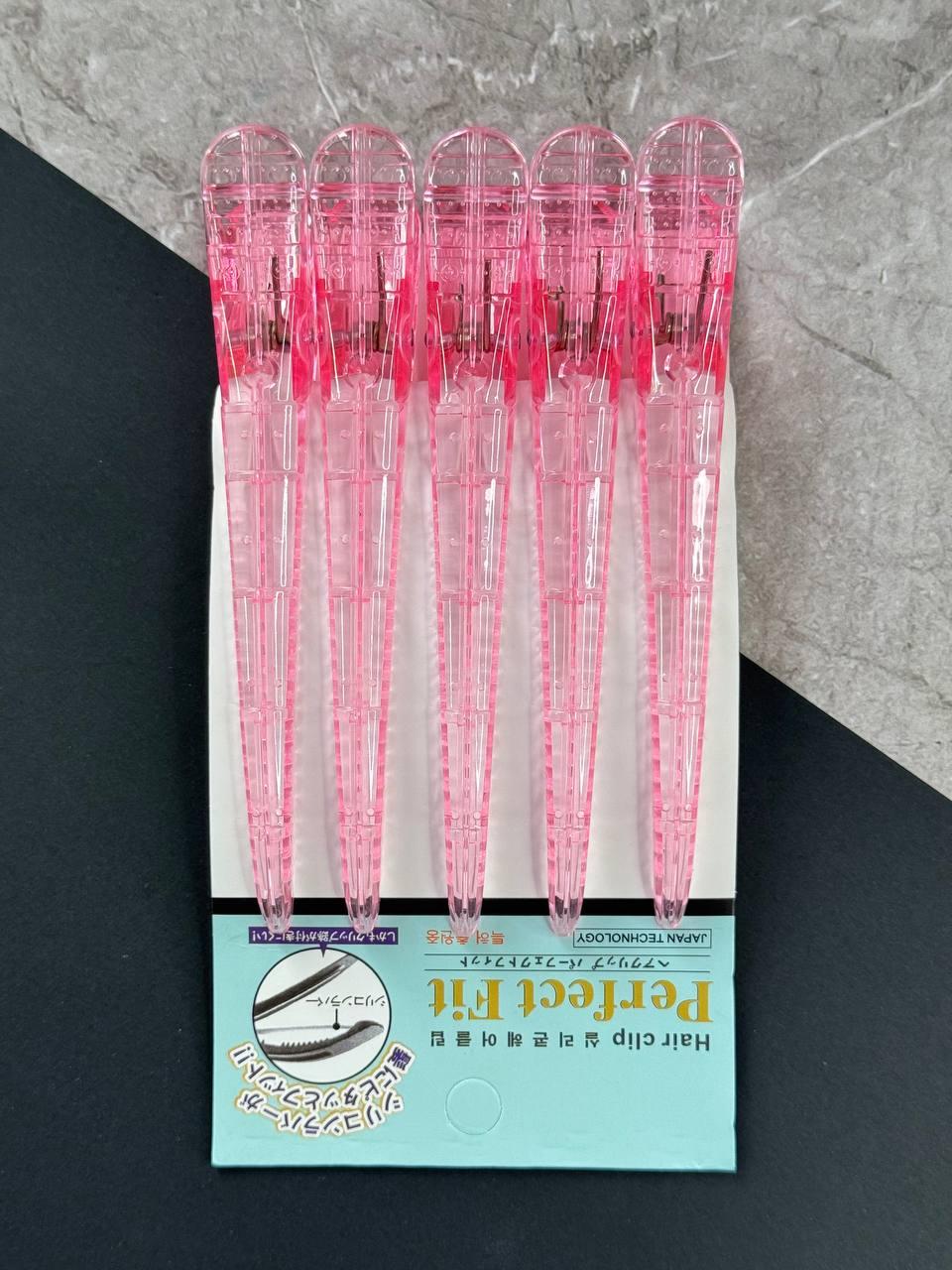 Затискачі для волосся, довжина 14 см, 5 шт