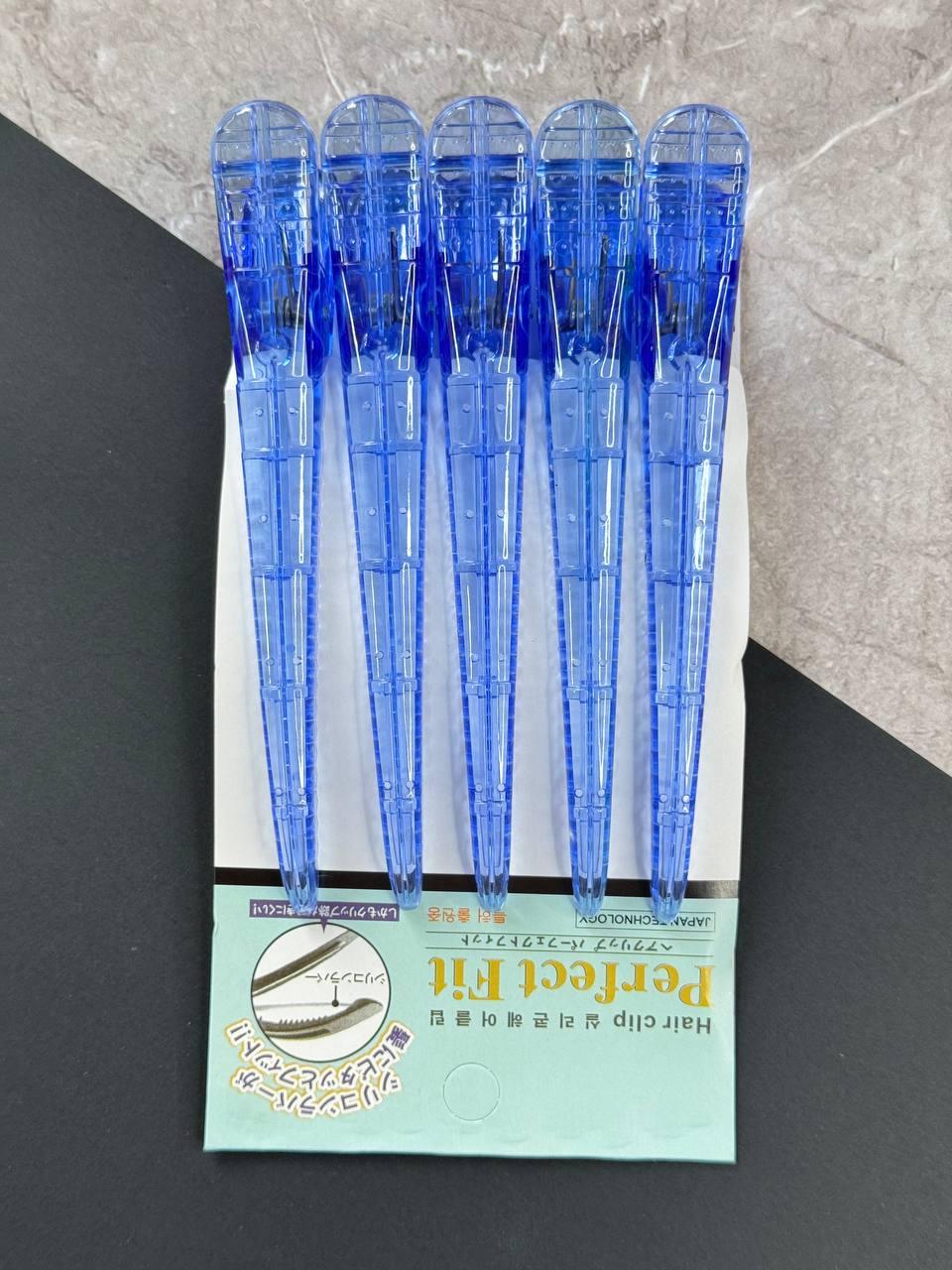 Затискачі для волосся, довжина 14 см, 5 шт