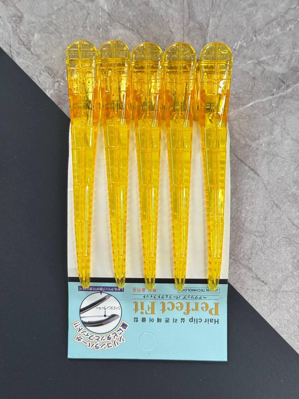 Затискачі для волосся, довжина 14 см, 5 шт