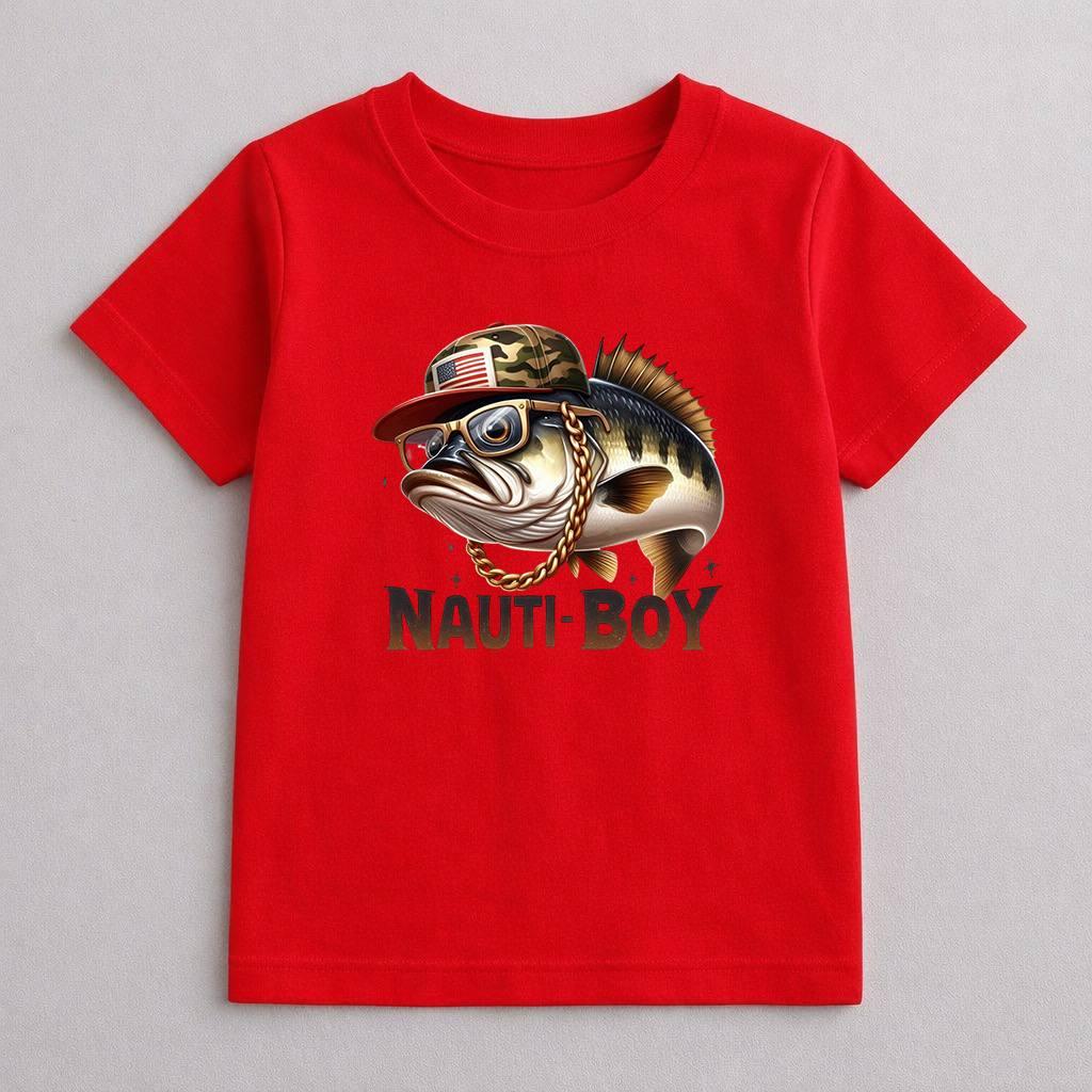 Дитяча футболка з принтом «Маленький рибак»