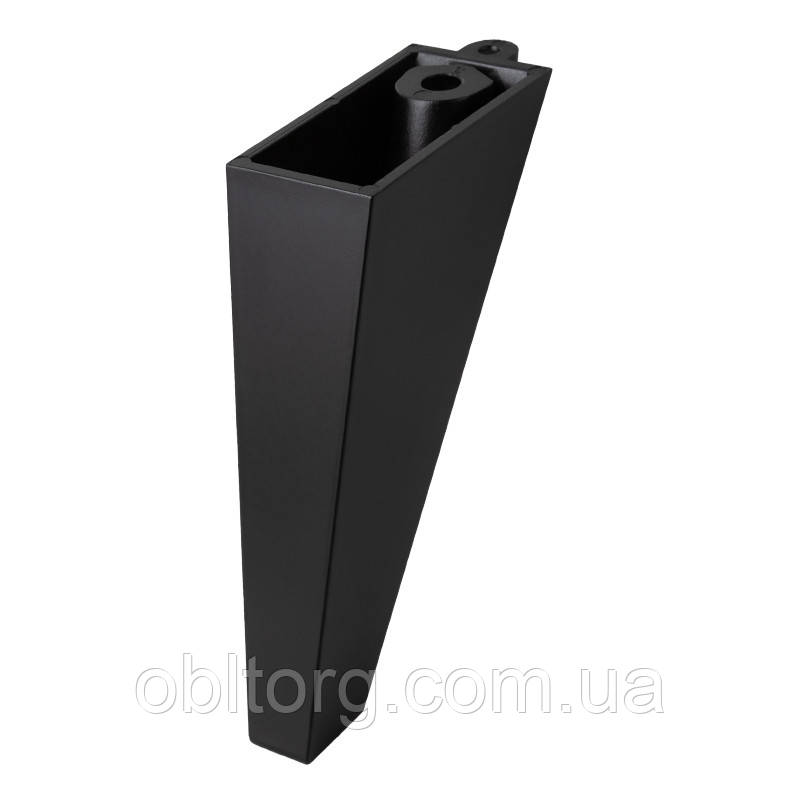 Ніжка меблева  Ferro Fiori PL 737, h=120, max 500 кг, чорний, фото 1