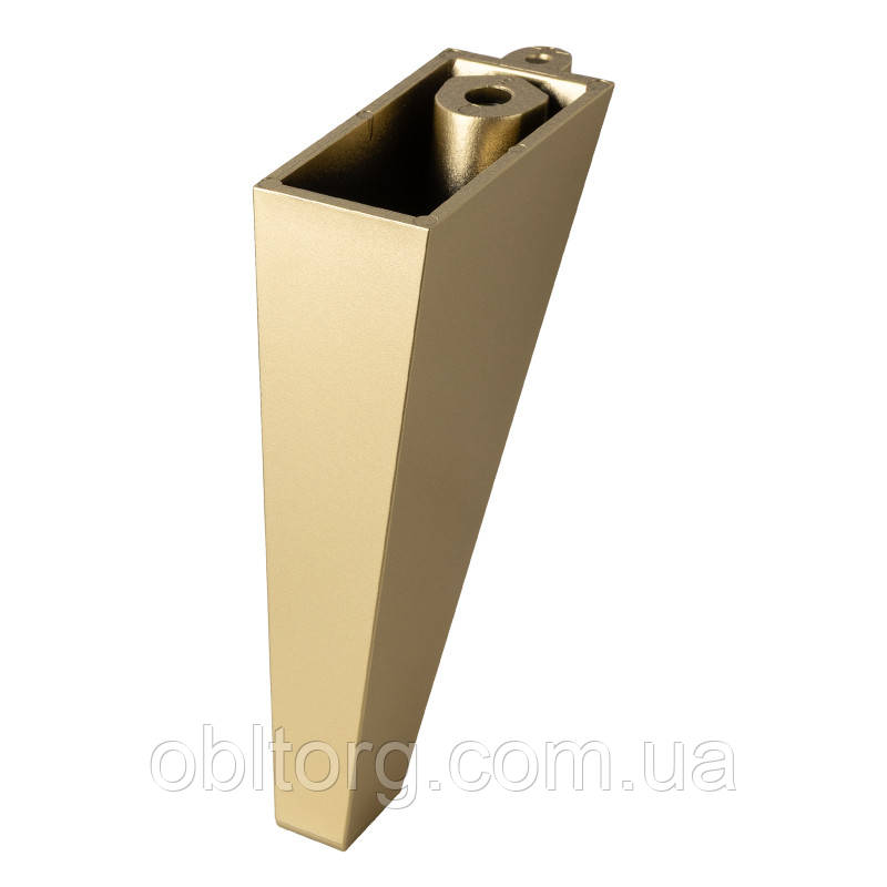 Ніжка меблева  Ferro Fiori PL 737, h=120, max 500 кг, золото, фото 1