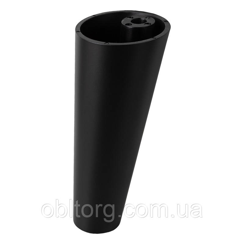 Ніжка меблева  Ferro Fiori PL 739 R, h=120, max 800 кг, чорний, фото 1