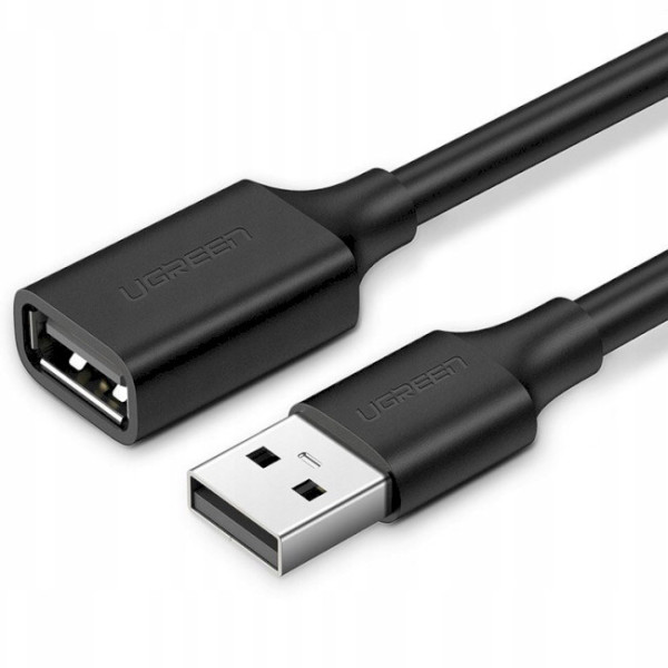 Кабель Ugreen US103 USB 2.0 Male to Female Extension Cable 1м Black 10314