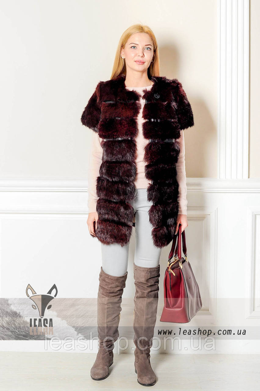 Хутряна безрукавка Марсала, фото 1