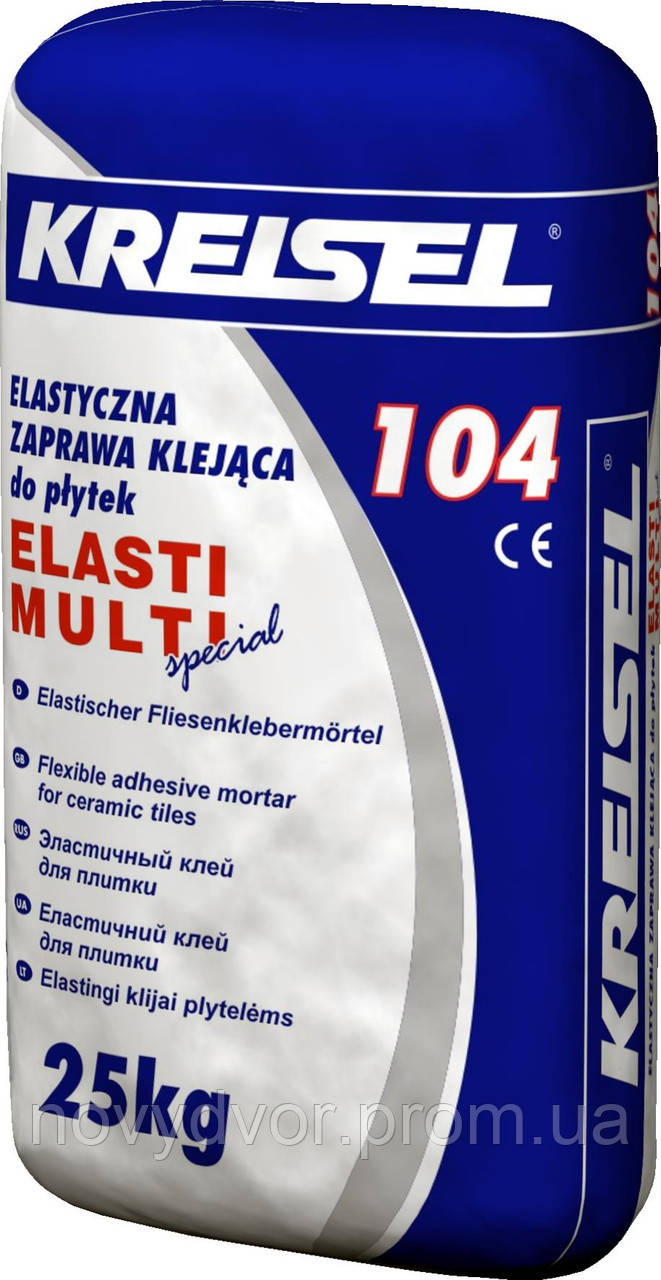 Еластичний клей для плитки Kreisel 104 (25 кг)