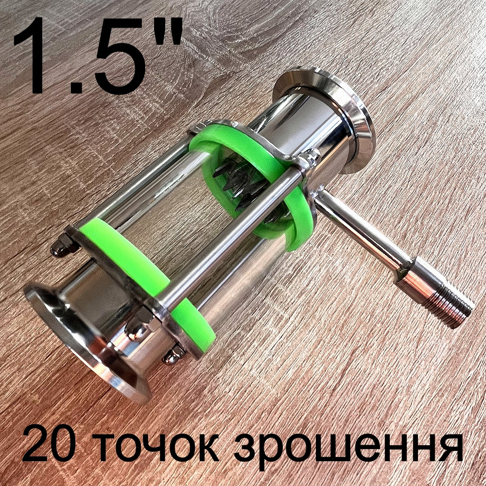 Вузол відбору по рідині "Kors" 1.5 дюйма, 20 голок, нержавіюча сталь AISI 304, для краплинного зрошення, фото 1