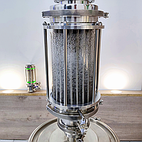 ММЦ 6" 'Kors' з сильфонною трубою, висота 355 мм, нержавіюча сталь, для максимального теплообміну