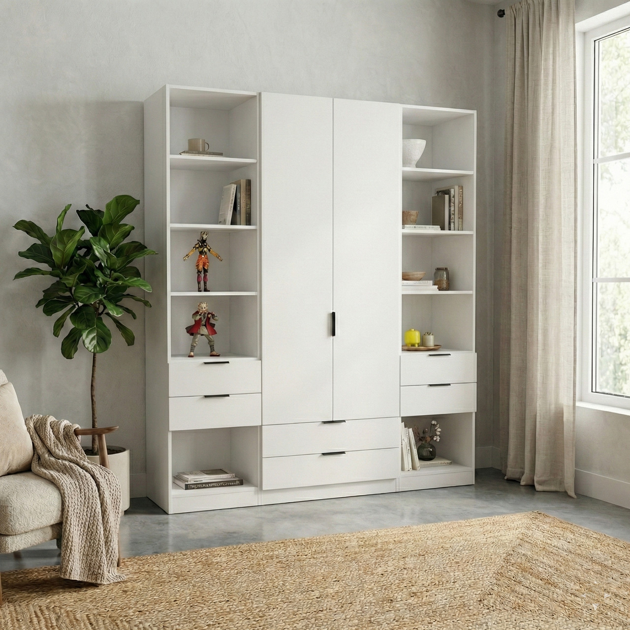 Розпашна шафа Сіті С2+С7+С2 (200х50х210) ViAnt, фото 1