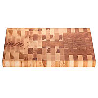 Обробна дошка з дуба 35×25 см Доміно, дерев’яна кухонна дошка для нарізання та сервірування страв C51W250350D