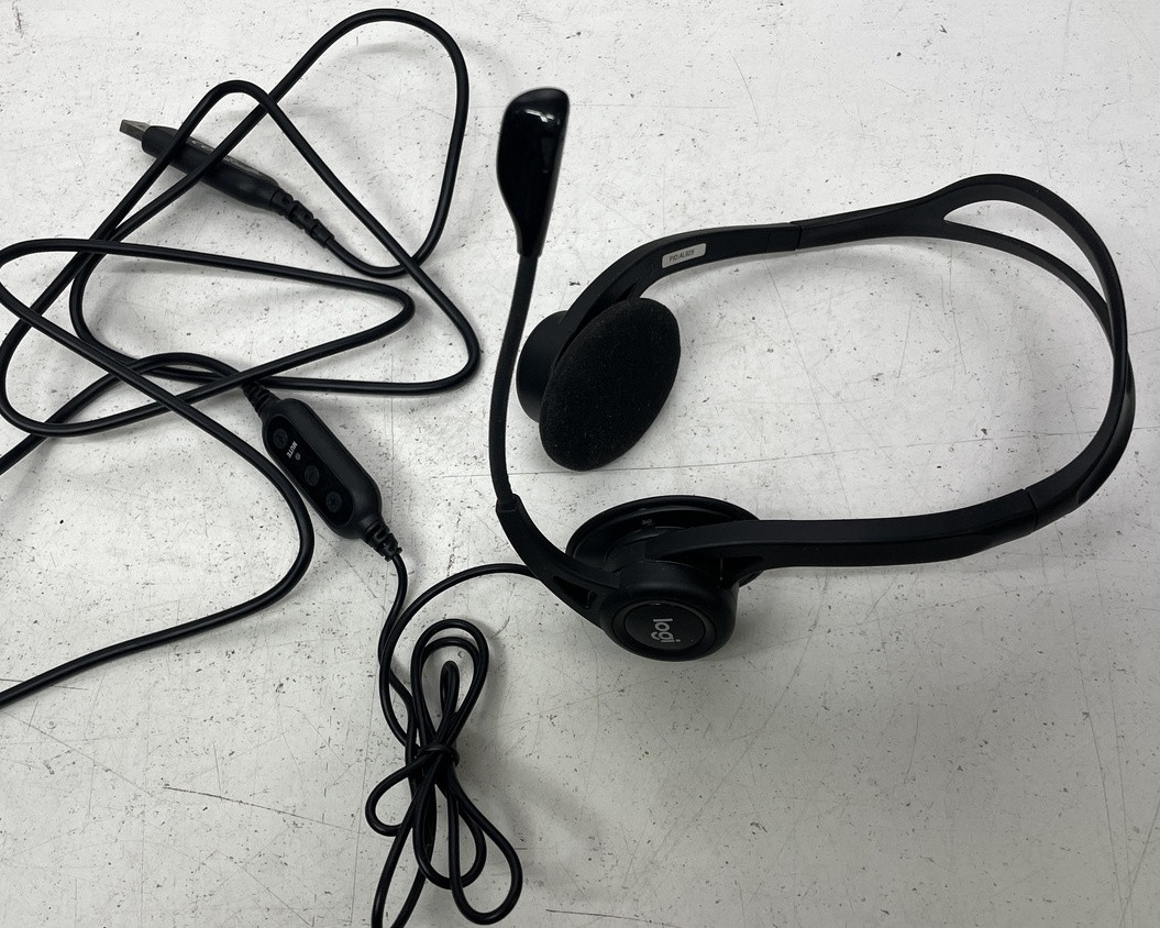 Гарнітура Logitech, USB навушники з мікрофоном, фото 1