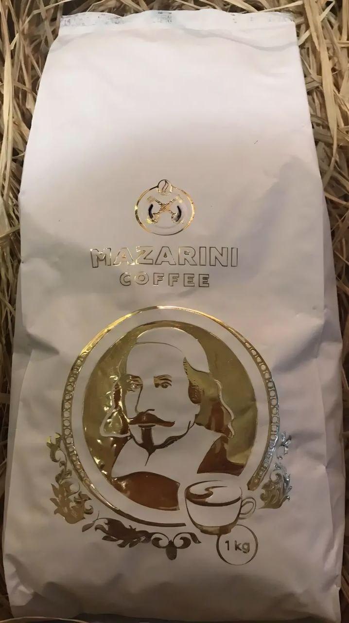 Кава в зернах Mazarini TOP 1000 г купаж 30/70 свіже обсмажування (Mazarini Coffee Top)