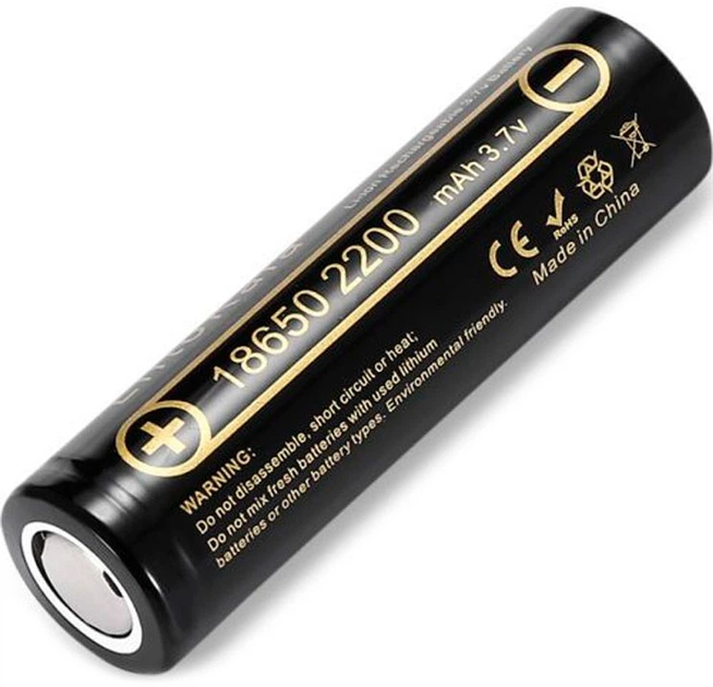 Акумулятор LiitoKala Lii-22A 6А Li-ion 18650 2200mAh 3.7V Чорний, фото 1