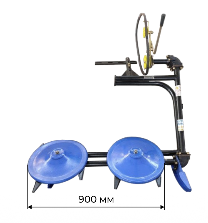 Косарка роторна Кентавр КРН-01Б (900 мм) + ремінь, до мотоблока, фото 1