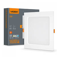 LED світильник Back вбудований квадрат VIDEX 16W 5000K