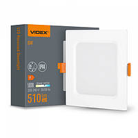 LED світильник Back вбудований квадрат VIDEX 6W 5000K