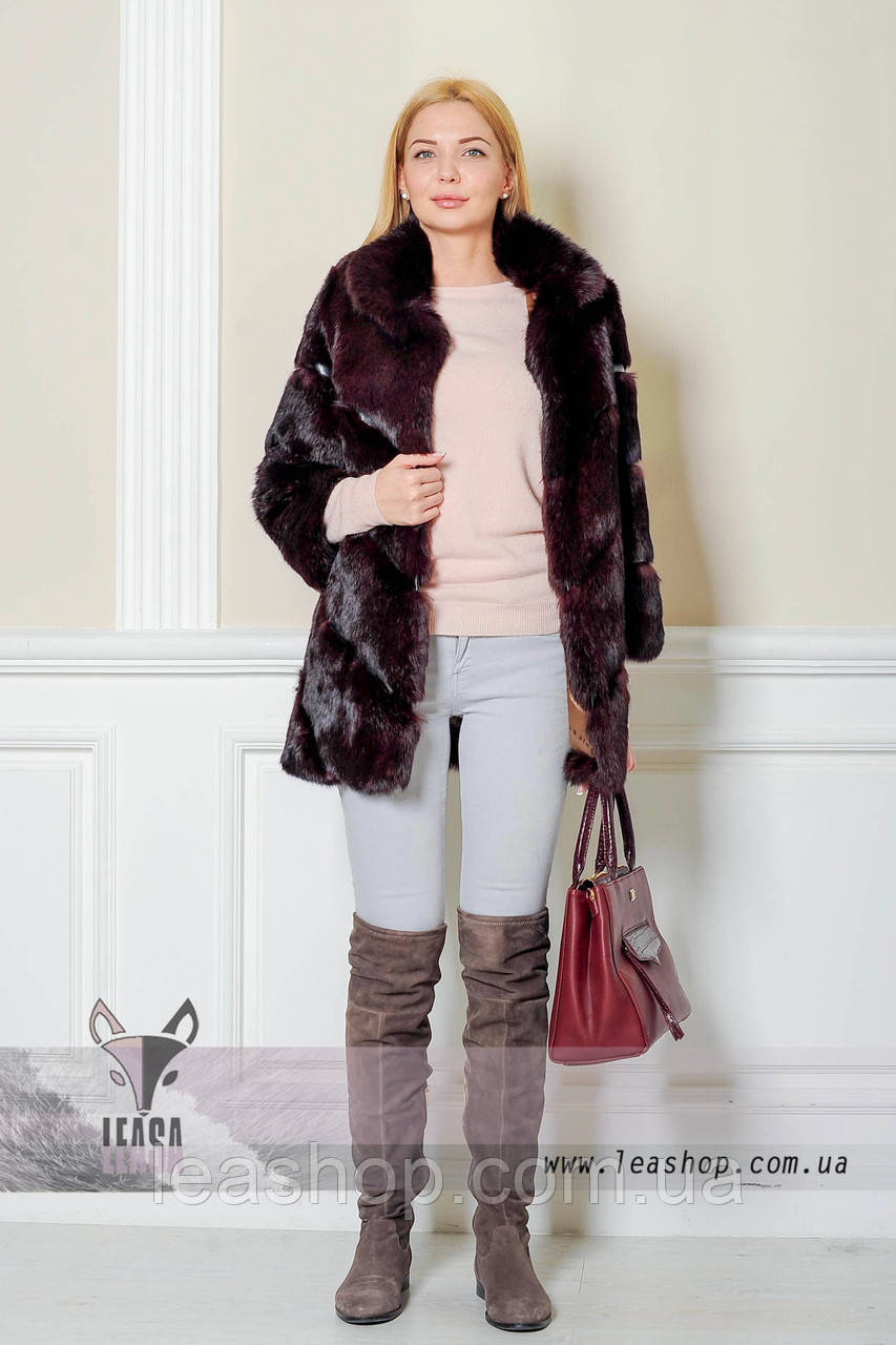 Кожушок із фарбованого кролика, фото 1