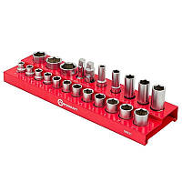 Набір головок 22 пр. 1/2'' (6-гр.) (10-32 мм) | 56851 | FORCEKRAFT