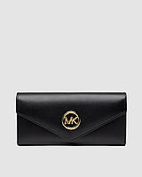 💵 Michael Kors Large Wallet Black Smooth Skin