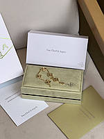 👑 Van Cleef & Arpels Bracelet Vintage 5 Motifs K18 Yellow Gold 20 cm