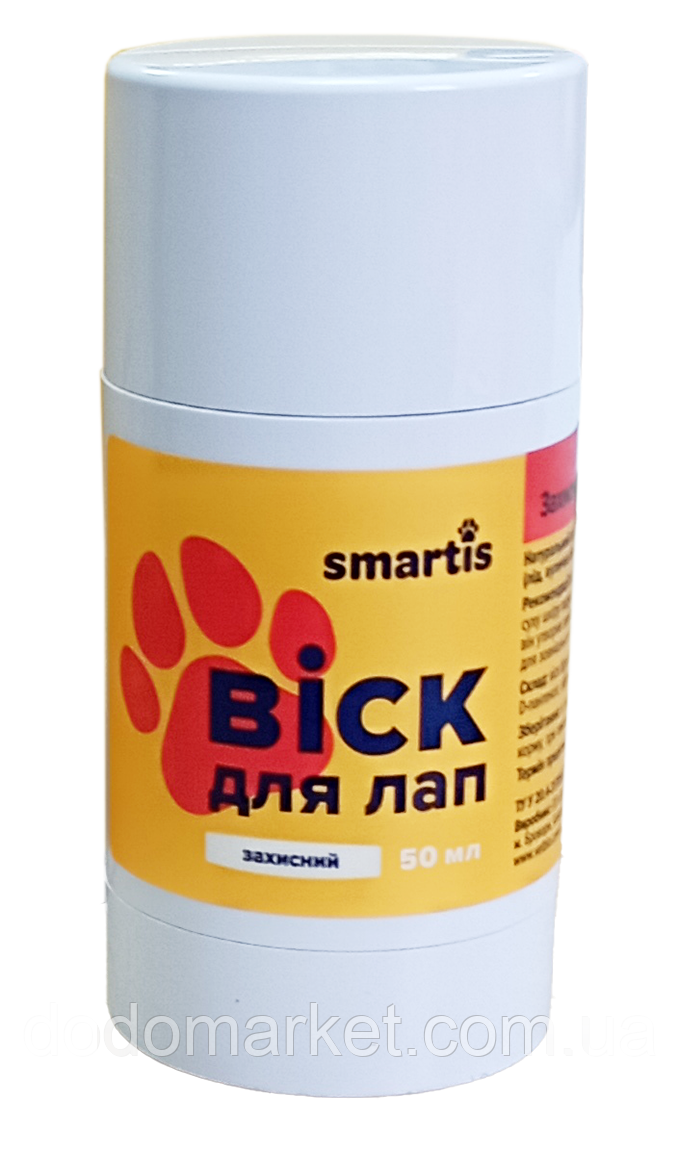 Віск для лап, для собак та цуценят, 50 мл, стік Smartis, фото 1