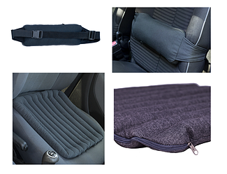 Набір подушок для водія: подушка для сидіння та під спину 20x37 см