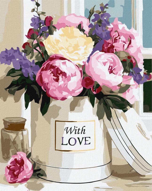 Картина за номерами Ідейка Теплі квіткові відтінки ©art_selena_ua (KHO3340) 40 х 50 см, фото 1