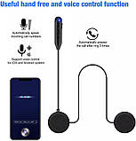 Bluetooth гарнітура для мотошолома HM-1, плоска, Bluetooth 5.0, Hands Free, IPX7, фото 7