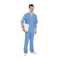 Костюм медицинский с коротким рукавом (сорочка и брюки), (размер 46-48 (М)),(СМС-35 г/м2), стерильний,ТК