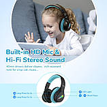 Дитячі Bluetooth навушники EarFun K4, over-ear, обмеження гучності 74/85/94 dBA, LED, Bluetooth 5.4, чорні, фото 8