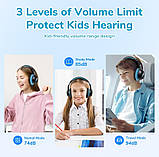 Дитячі Bluetooth навушники EarFun K4, over-ear, обмеження гучності 74/85/94 dBA, LED, Bluetooth 5.4, чорні, фото 3