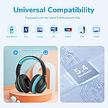 Дитячі Bluetooth навушники EarFun K4, over-ear, обмеження гучності 74/85/94 dBA, LED, Bluetooth 5.4, чорні, фото 2