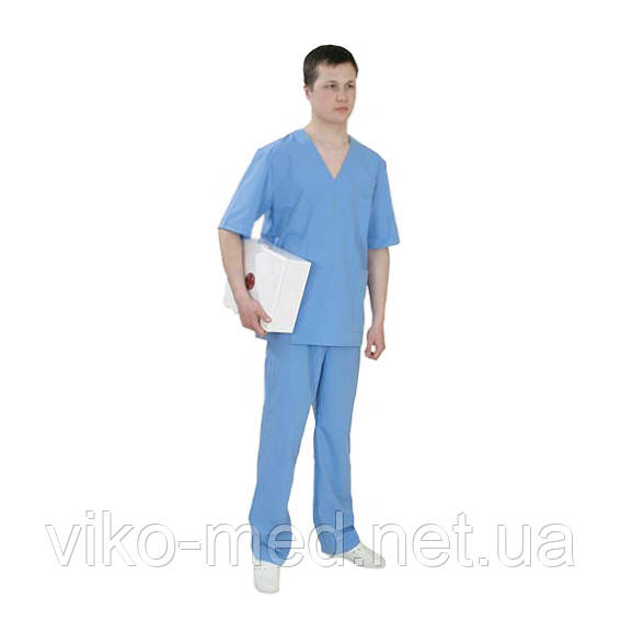 Костюм медицинский с коротким рукавом (сорочка и брюки),(размер 50-52(L ...