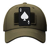 Набір шевронів 2 шт. із липучкою мапа Туз Пік 5х8 см чорний і білий вишитий патч нашивка шеврон, фото 8