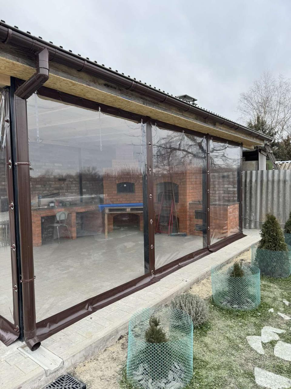 М’які вікна ПВХ для літнього кафе, фото 1