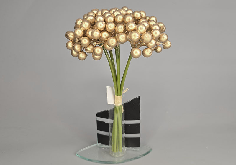 Букет золотої калини 6 шт. 25 см/| 15 мм С30394