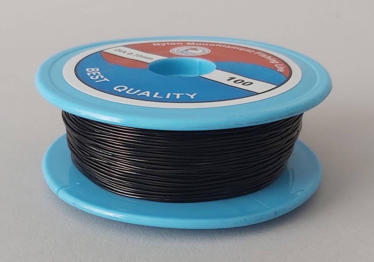 Мононітка чорна (лиска) 0.7 мм/~75-80м