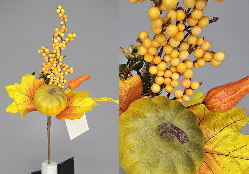 Осіння композиція з гарбузом 28 см С30521