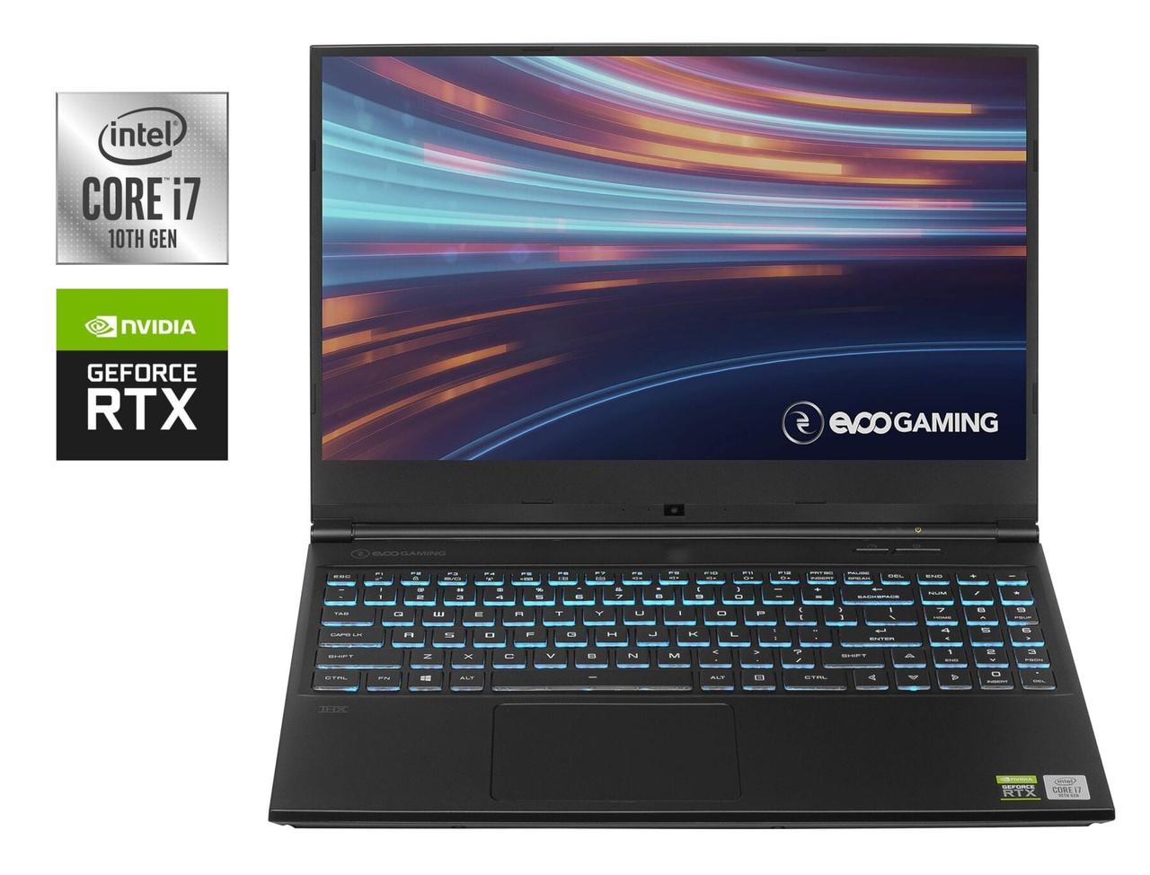 Ігровий ноутбук Б-клас Evoo Gaming 15 LP8-BK/ 15.6" 1920x1080/ i7-10750H/ 16GB RAM/ 512GB SSD/ RTX 2060 6GB