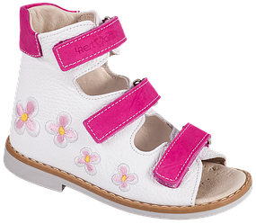 Сандалі ортопедичні для дівчинки 06-124 р-р. 21-30 17x24 см - розмір 27
