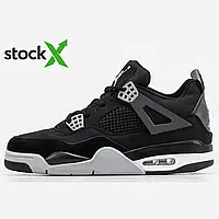 0721 Nike Air Jordan 4 Black Canvas 40