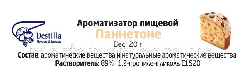 Паннетоне. Італійська пасха. Ароматизатор харчової Дестілла (Destilla GmbH) (Німеччина)