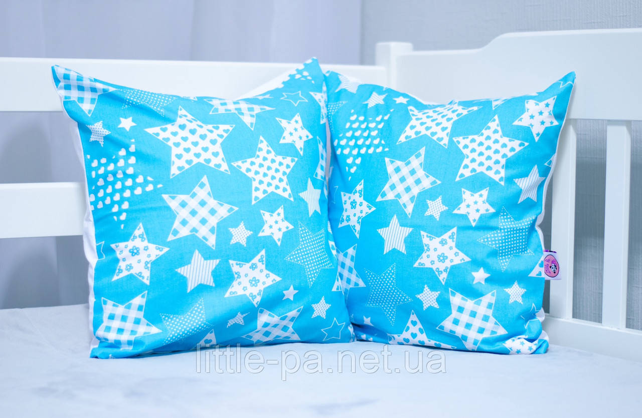 Подушка з хопка маленька для дитячої люльки "Зорепад"