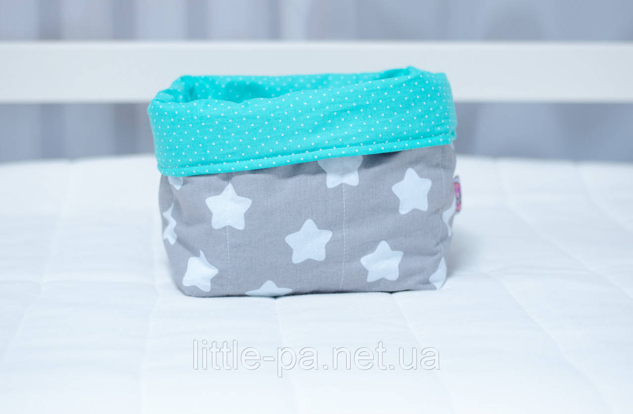 Коробочка для дитячих аксесуарів "Зірки з м'ятою"