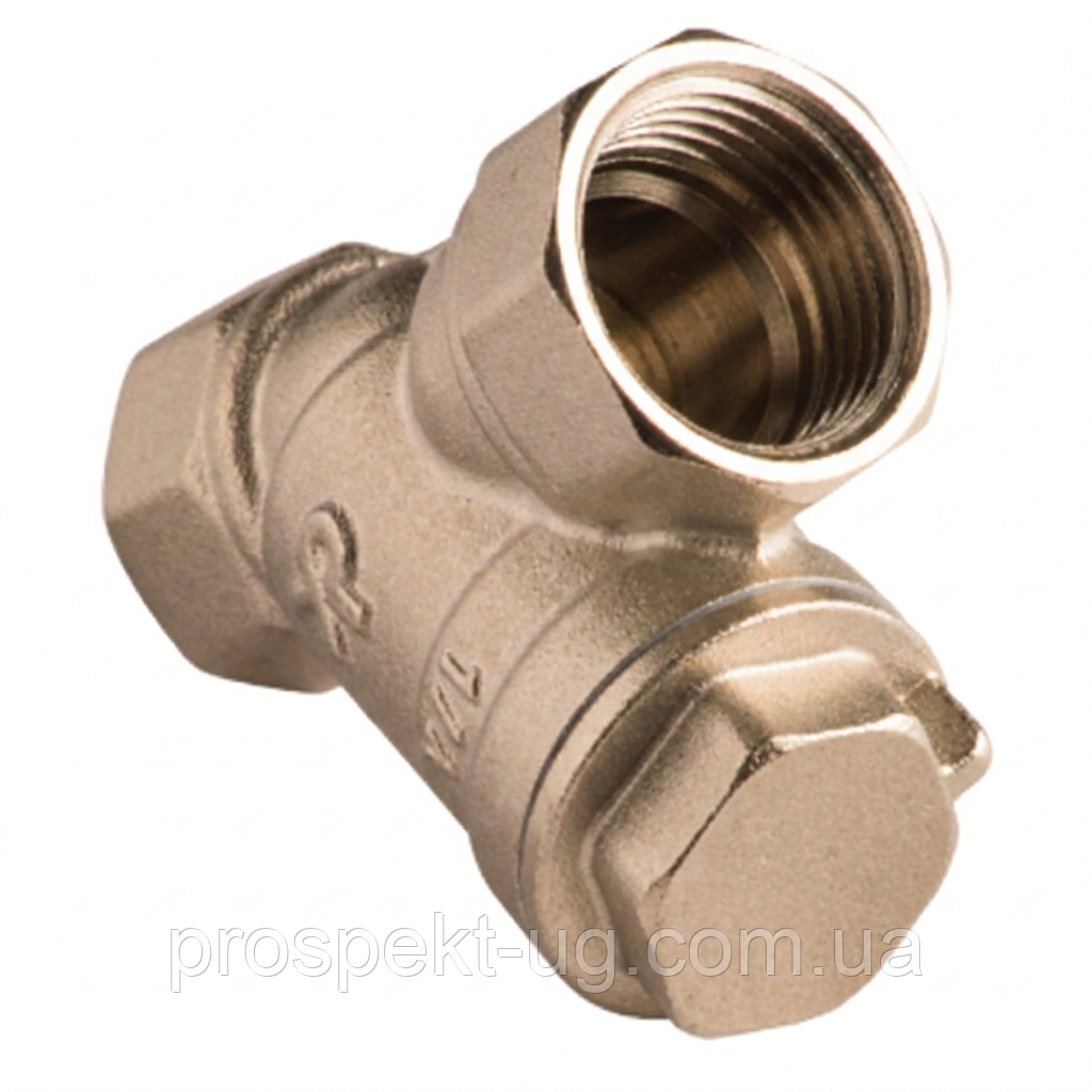 Фільтр грубого очищення латунний Ду50 (2") ВВ DK Grand, фото 1