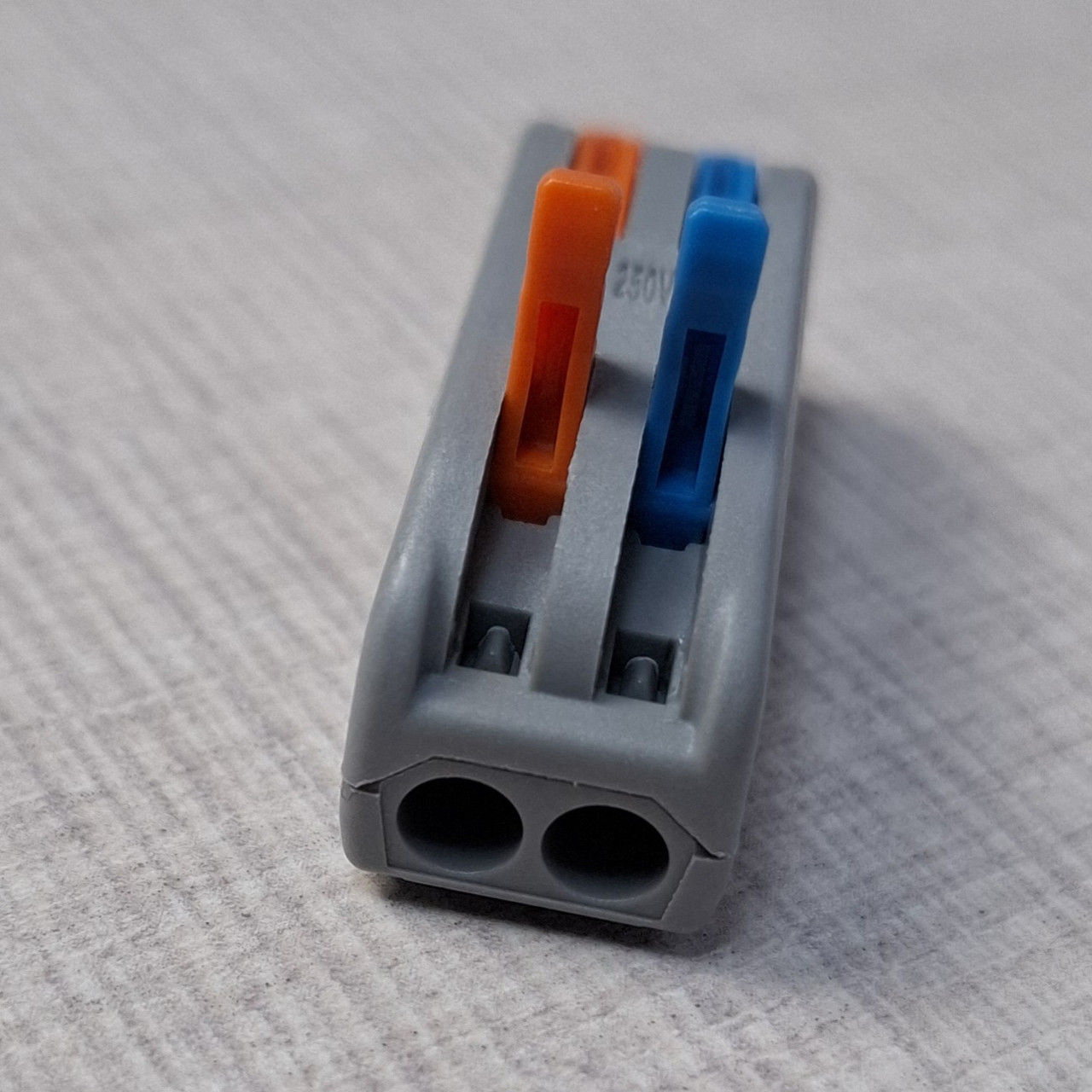 Клема самозатискна, 2х2,  0,08-4 мм², аналог WAGO PCT-2-2