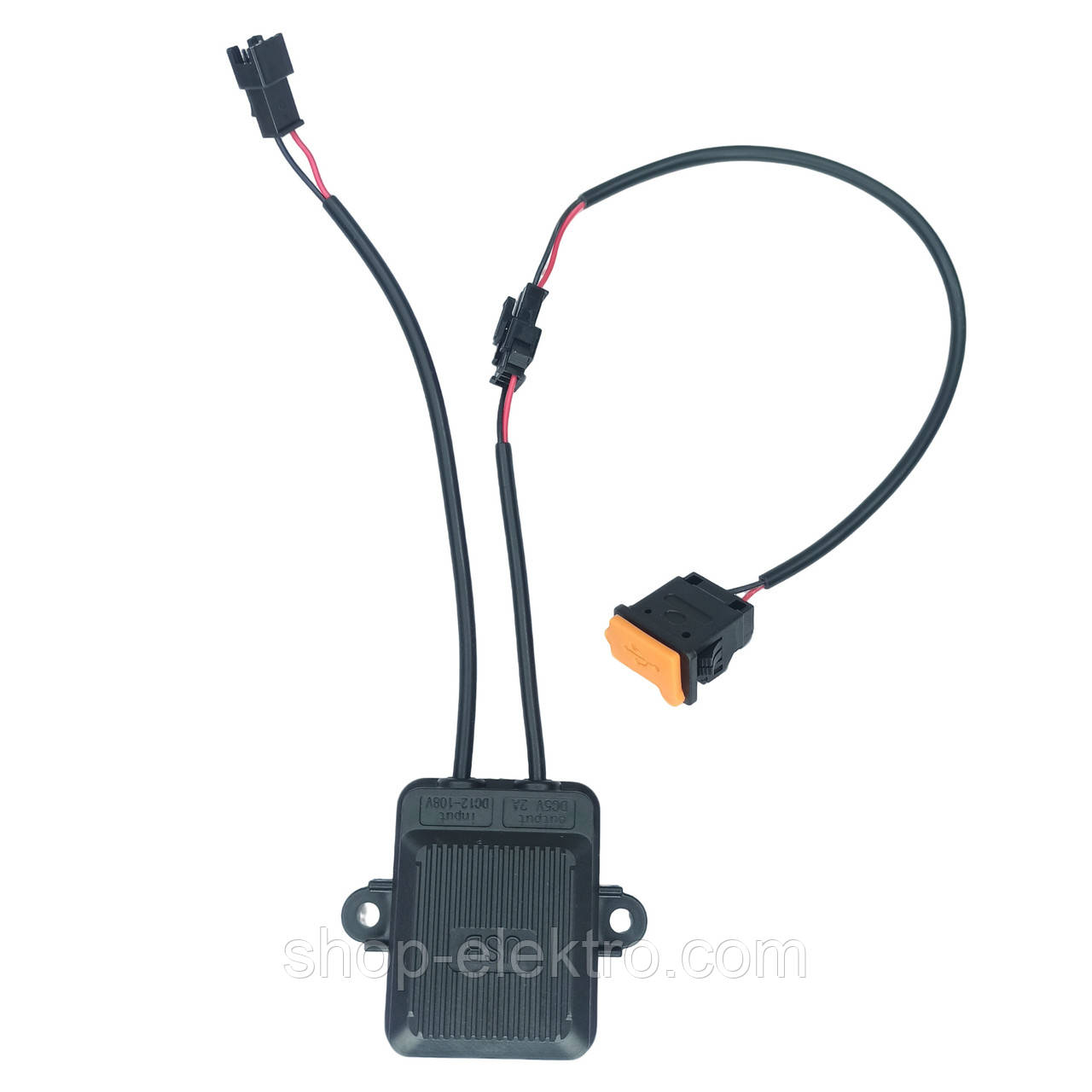 USB зарядний пристрій для електросамокату електровелосипеда 12-108v, фото 1